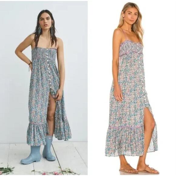 Free People Molly Jo Flowy Maxi Dress - Picture 3 of 13